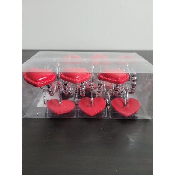 12 pieces heart shower curtain hooks - Picture 2 of 5